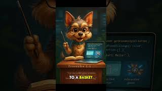Yorkie Genius Explains JavaScript: Even a 5-Year-Old Gets It!  #shorts