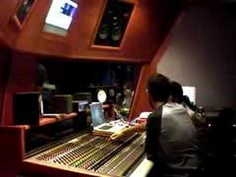 Nosound - in studio working on 'The World Is Outside' dvd