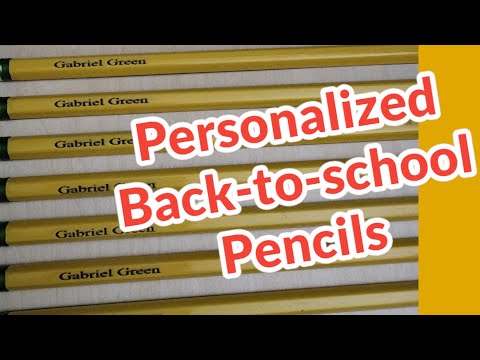 Customized, Laser-Engraved Pencils Using Xtool D1 Tutorial | Personalized back-to-school pencils ✏️👍