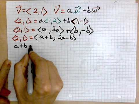 virtuallymath.com: solving a vector equation