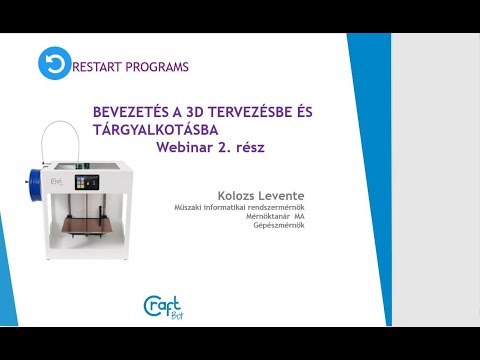 Bevezetés a 3D nyomtatásba és tervezésbe webinar 2. rész