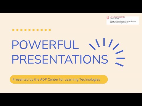 Workshop Wednesday's - Powerful Presentations