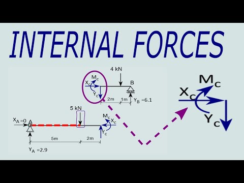 Internal Forces in Structural analysis with Examples