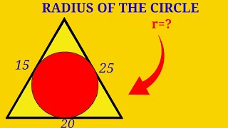 A Nice Math OLympaid | Finding radius of circle 
