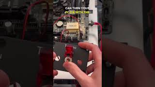 Here’s how to Turn Your PC on With A Toggle Switch #shorts #pcmods #pcbuilding #pcbuild #pc