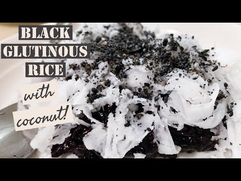 Burmese Sticky Rice Dessert w/ Coconut & Roasted Sesame | ကောက်ညှင်းငချိပ်