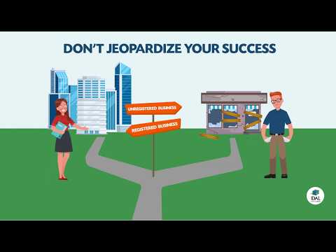 Risks for not registering business | Animated video by Business motion