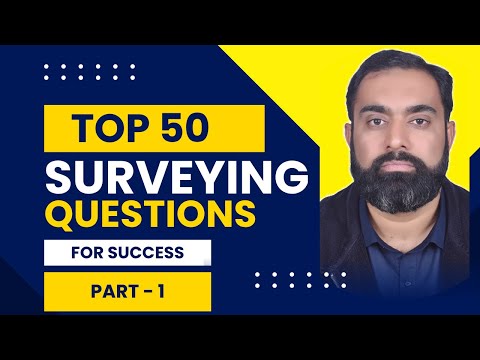 Top 50 Surveying MCQs with Answers – Civil Engineering Exam & Interview Prep (Part 1) | PE Exam Prep