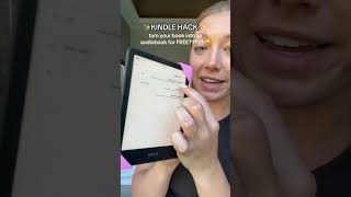 how to turn your kindle book into an AUDIOBOOK for FREE!  #kindle #kindlegirlie #kindleaccessories
