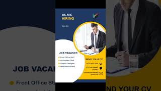 Job Hiring Poster Design in PowerPoint