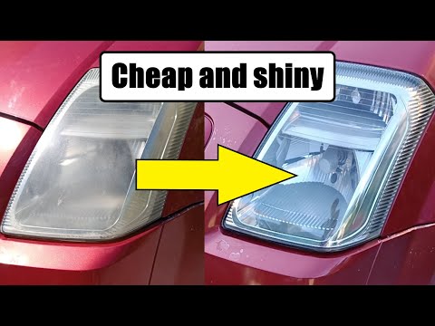 Dull car headlights renewal (cheap version)