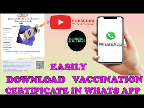 Easily download vaccination certificate in whats app