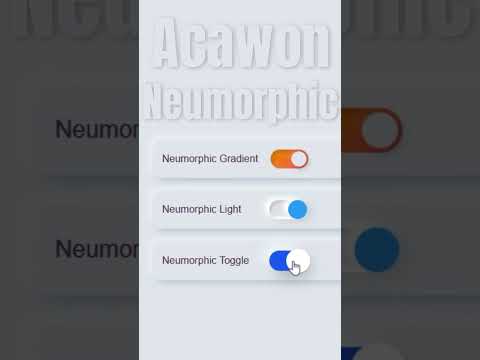 Neumorphic Toggle Switch Button  with Smooth Animation 🔥 | HTML & CSS Only
