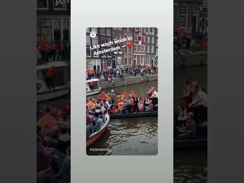 It's great to hear like wooh wooh on the streets of Amsterdam. Happy King's Day Netherlands 🇳🇱❤️