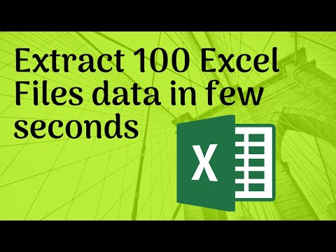 How to extract data in Excel | Extract Data from Multiple Files in Excel #excelforIndia