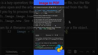Python tips - Image to PDF  #shorts #python  #tipsandtricks