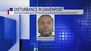 Man accused in Moline fire faces new felony charge after Davenport gun incident