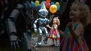 Robot + Balloons = Chaos!🎉🎈😱🤖😂#RobotFails  #funnyrobot #comedyshorts #shorts