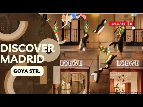 MERRY CHRISTMAS Evening December Walk - Discover Madrid - GOYA STREET CHRISTMAS 2023 1080 HD Tour