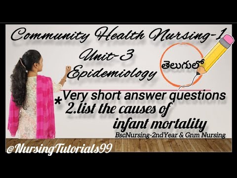 causes of infant mortality!Community Health Nursing-1!B.scNursing-2ndY!#telugu #nursing #class