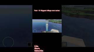 Biggest village ever series #minecraft #minecraftrecipies #viral #minecraftcommunity
