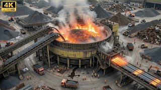 Inside the Steel Factory – How Wire Rods Are Made From Iron Ore Mining (Full Process)