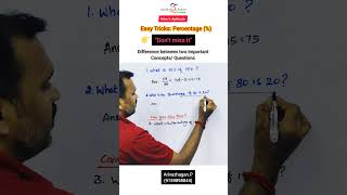 Easy Tricks: Percentage(%) #sscmathstricks #mathsshortcuts #maths #sscmaths #aptitudetest