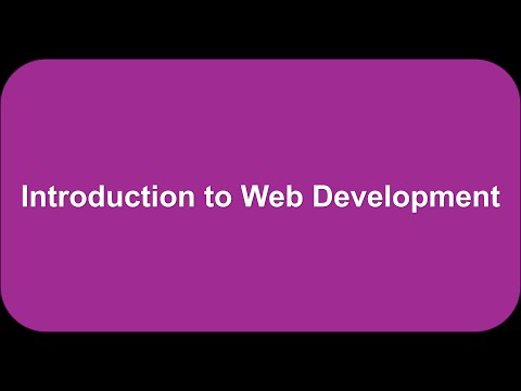 Introduction to Web Development