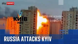 Ukraine's capital bombarded in relentless Russian drone and missile attack