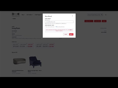 Create & Share a Board with the Daniel House Club Dashboard