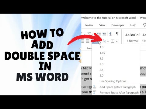 How To Double Space In MS Word 2025 || Double Space In MS Word Tutorial #msword #wordtutorial