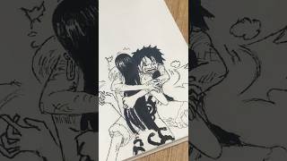 Luffy and Boa🥹. #trending #art #arts #anime #onepiece #shorts