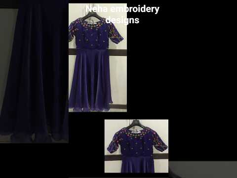 embroidery dress Work#youtubeshorts #trending order DM on whatsapp 9390462731