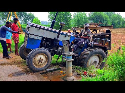 Swaraj 735 FE Pipe Load ll 80 कुंटल बजन ll Heavy Load Purana Tractor Mud Stag  pulling Peet Tractor