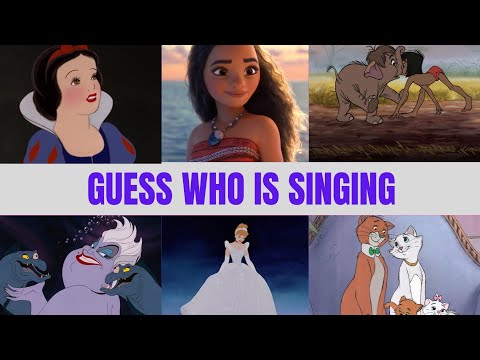 Guess Who Is Singing | Disney Character Challenge 🎵