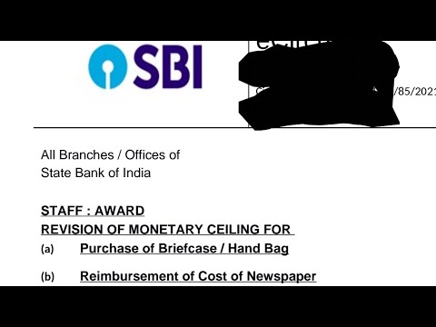 Good news for Sbi clerk || Award staff || Briefcase and Newspaper allowance #SbiClerk #SbiStaff #sbi