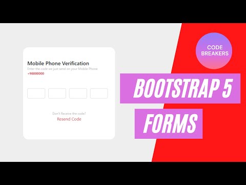 Samples of OTP Page in HTML CSS and Bootstrap 5 | Code Breakers