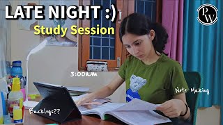 Late Night Study Vlog 🌙📚 : Midnight Motivation 🌟| Himani Sharma