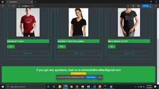 Basic e-commerce website using django and reactJS