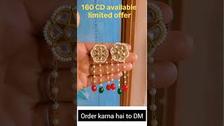 Traditional Kundan Pearl Earrings | Festive#CODAvailable # Ethnic Look | Limited Time Offer ₹160 CD