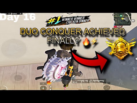 DAY 16 FInally reached Duo Conqueror 🔥⚡️| Youtuber Vs Youtuber 🔥⚡️ @Mangal2op