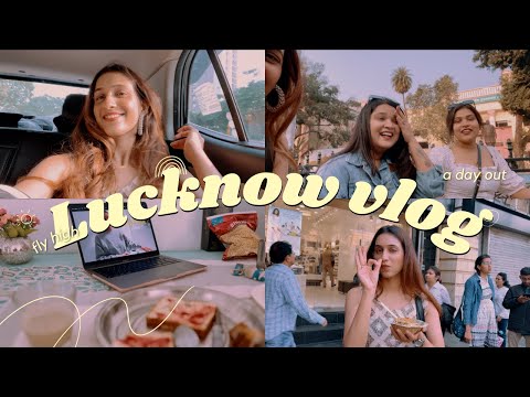 LUCKNOW VLOG: Friend's Engagement Shopping, Tasty Chaat, Cafe Hopping with friends | vlog 1