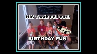 Candy made his TOOTH FALL OUT!!| Birthday fun with The Arline Project