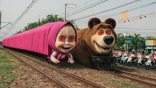 Funny Train, kereta api krl panjang, kereta hantu mirip marsha ditemukan di jalur kereta ini