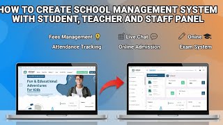 How To Make School Management System With Student Teacher And Principal Panel 