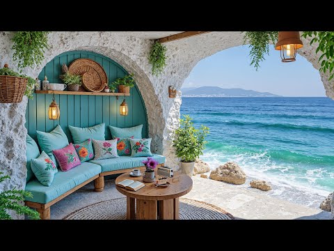 ☕ Coastal Cafe & Ocean Jazz | Chill Morning Vibes with Sea Breeze and Relaxing Melodies for Relax