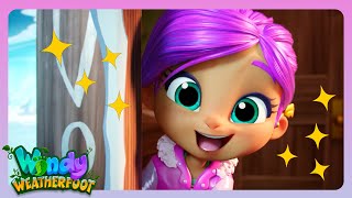 Windy Dodges Snowballs and Plays Games! | Windy Weatherfoot | Cartoon for Kids