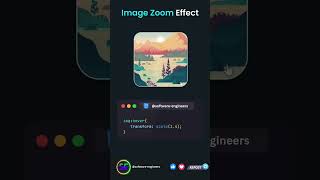 Image Zoom Effect in CSS  #css3 #coding #webdeveloper #webdevelopmentskills #css #css3code