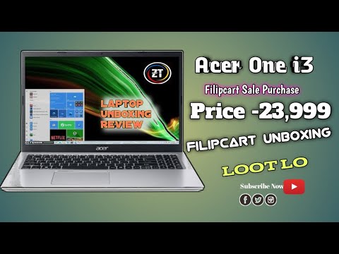 Acer One Core i3 11th Gen 1115G4 8 GB 512 GB SSD Windows 11 Home Filipcart Sale Purchase Box Delever