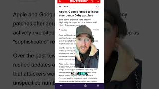 🚨Patch your Apple devices and update chrome today! Evidence of known exploits going around.